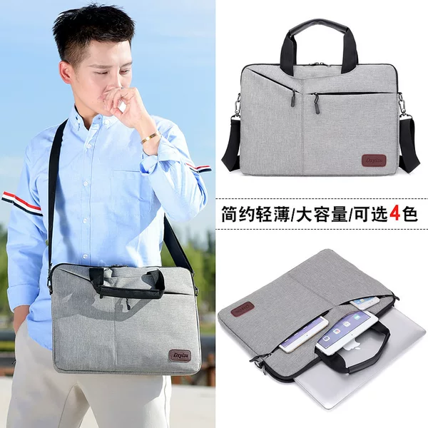 Felt Computer Bag Portable Shoulder Men's and Women's Briefcase Wear-resistant Oxford Cloth 14-inch 15-inch Laptop Bag