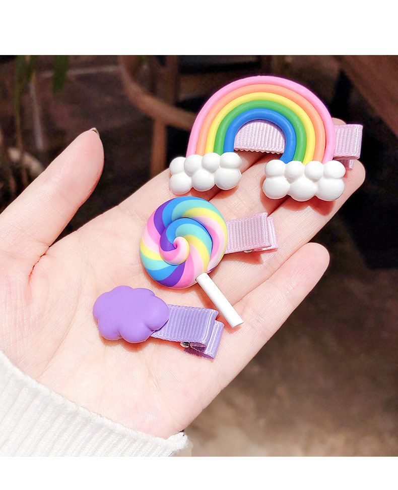 New Korean Cute Rainbow Hairpin Set display picture 9
