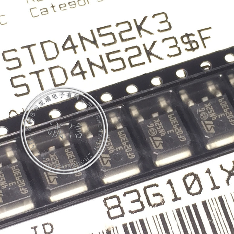 全新原装 STD4N52K3 丝印4N52K3  贴片TO-252 MOS场效应管