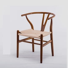 简约中式餐椅靠背实木 酒店餐椅带扶手 咖啡厅椅休闲椅家用餐椅子
