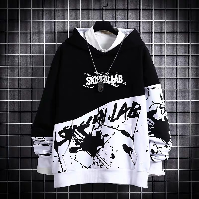 Japanese Hip-hop Hooded Sweater Men's Trend Long-sleeved Top Ins Spring And Summer New Loose Jacket Tide Brand Hoodie