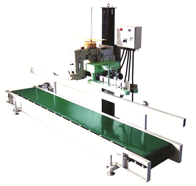 厂家直销合塑料袋GS3000自动缝合输送线缝包机双缝式缝合