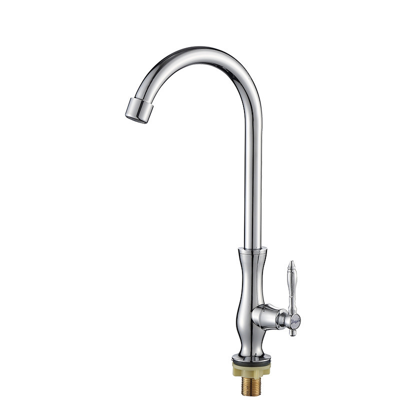 Zinc alloy vase single cold kitchen faucet single cold dish sink sink faucet factory wholesale