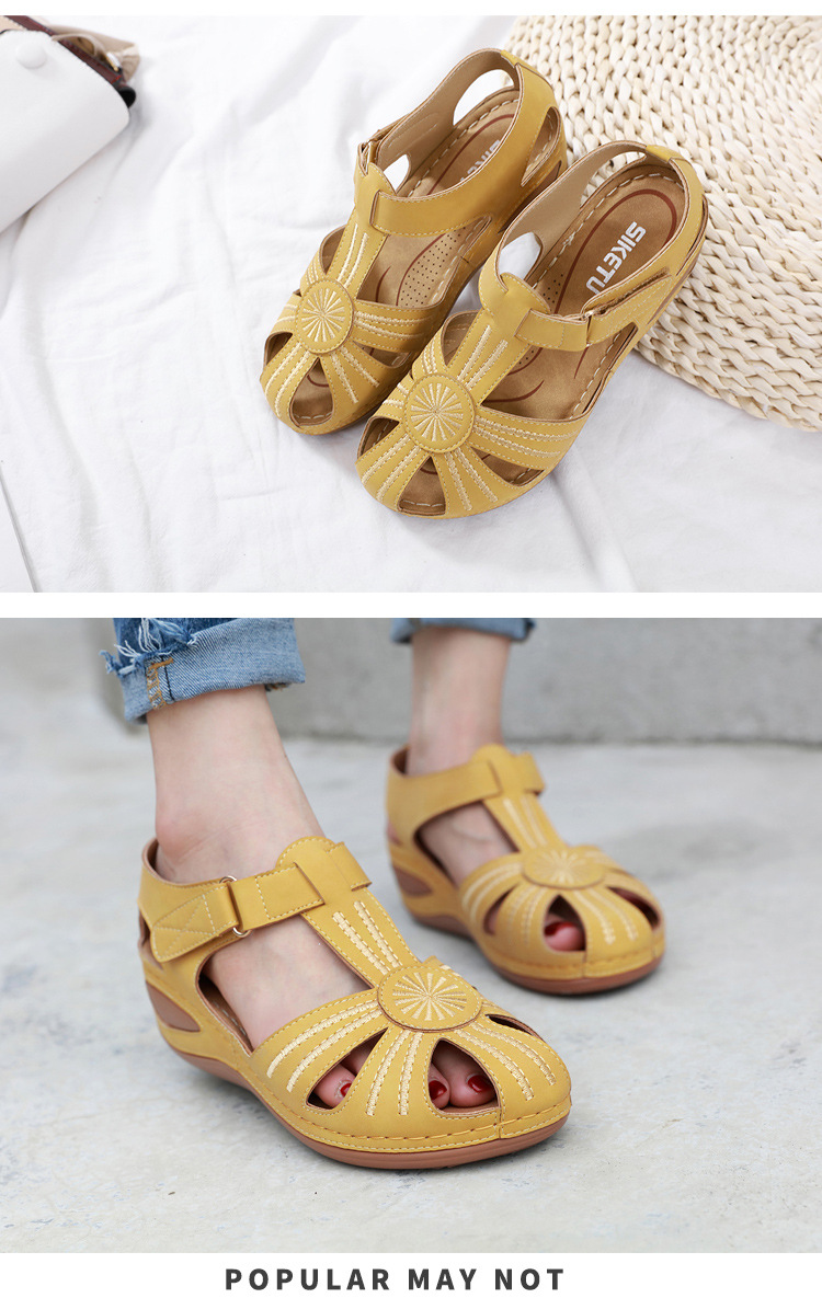 F8356 540K GIÀY DÉP SANDAL NỮ HUITDTU MÙA HÈ PHONG CÁCH ÂU MỸ ĐẾ XUỒNG GIÀY DÉP NỮ G01 SẢN PHẨM MỚI