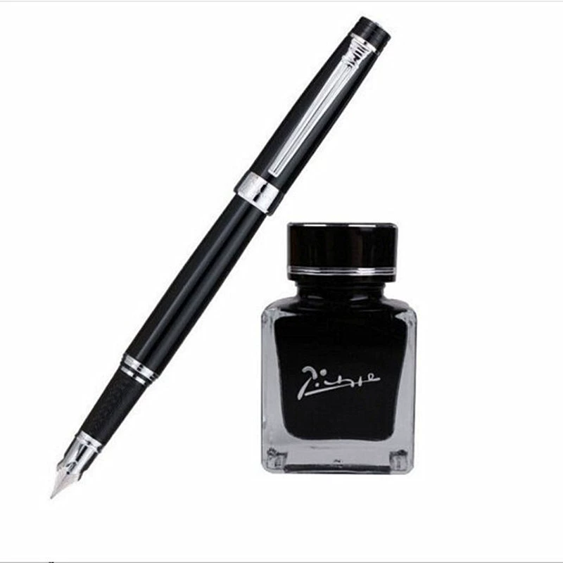 Pen, ink, set, gift box for office engraved, business version