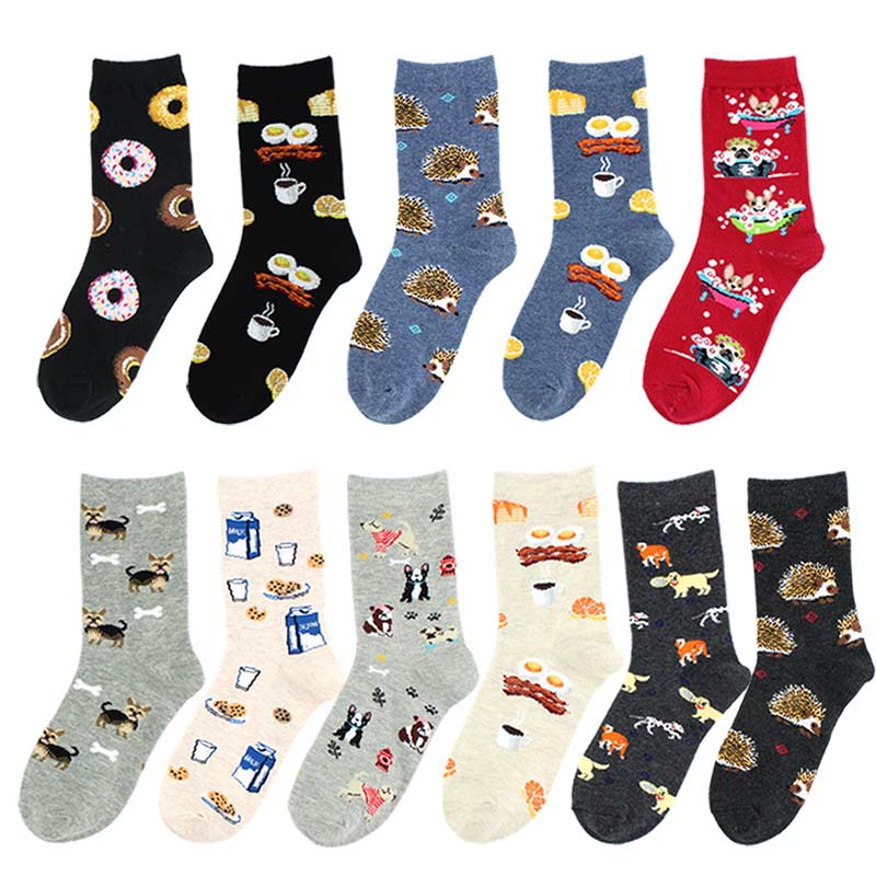 Unisex Casual Animal Cotton Crew Socks A Pair display picture 1
