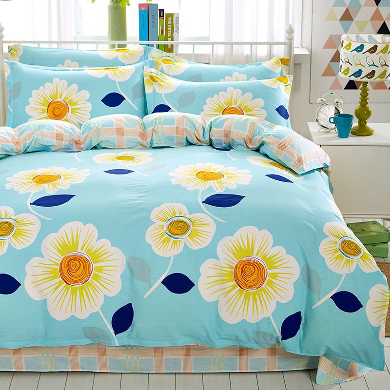 Manufactor Direct selling Cotton Four piece suit pure cotton Simplicity Quilt cover Four seasons Double dormitory Purchase wholesale On behalf of