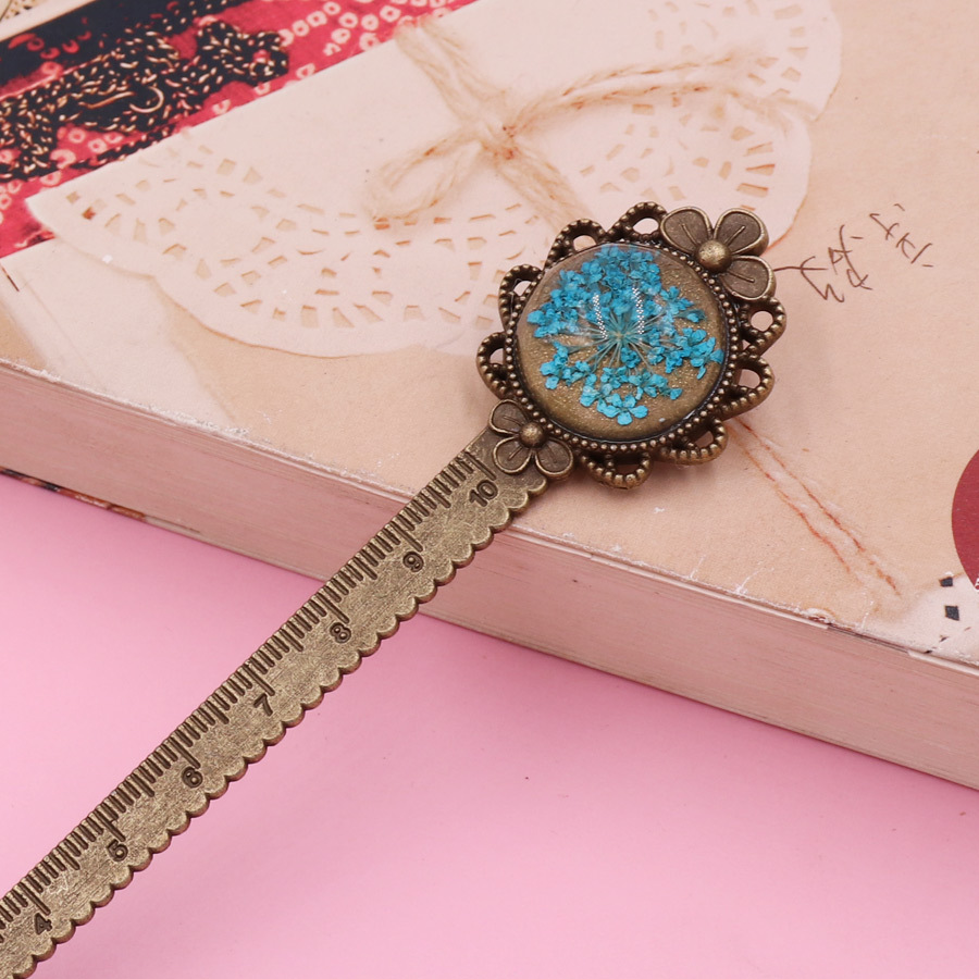 Marcador de flores de aleación-Azul