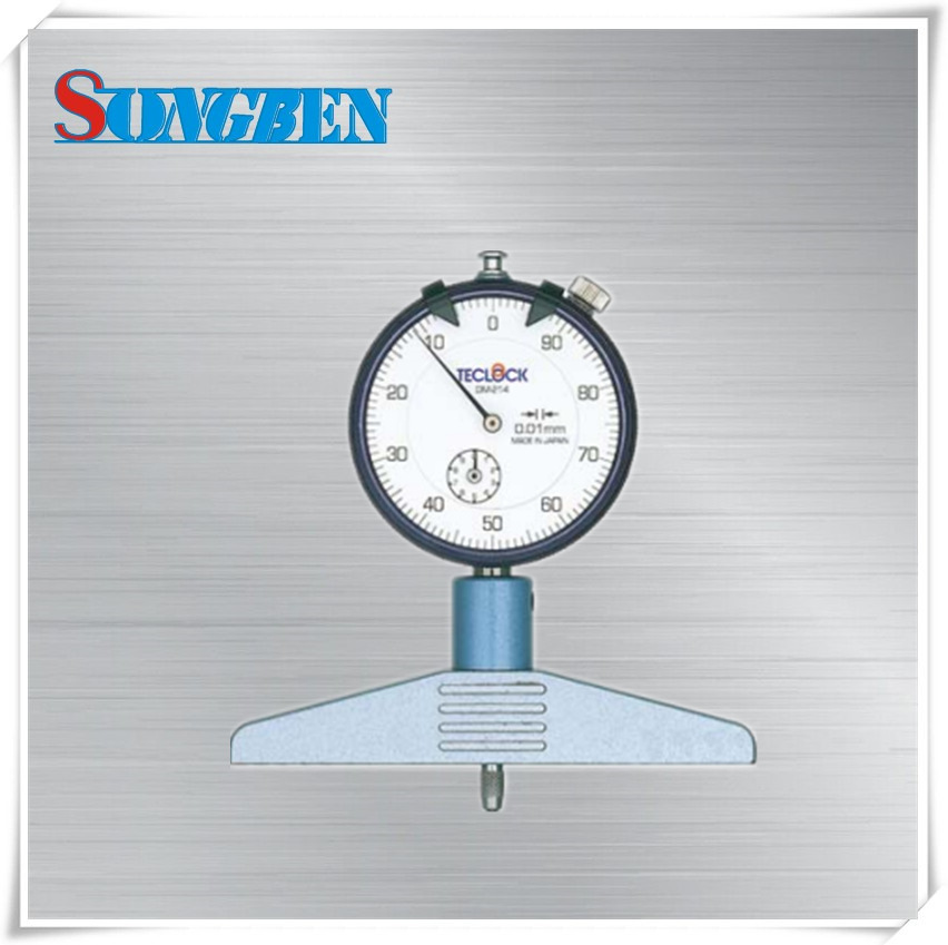 日本原装进口高精度得乐TECLOCK指针式深度计DM-214