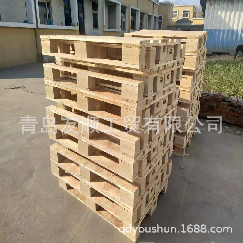 加厚青岛托盘 实木按需制作 物流周转托盘 加重型胶合板托盘 木架