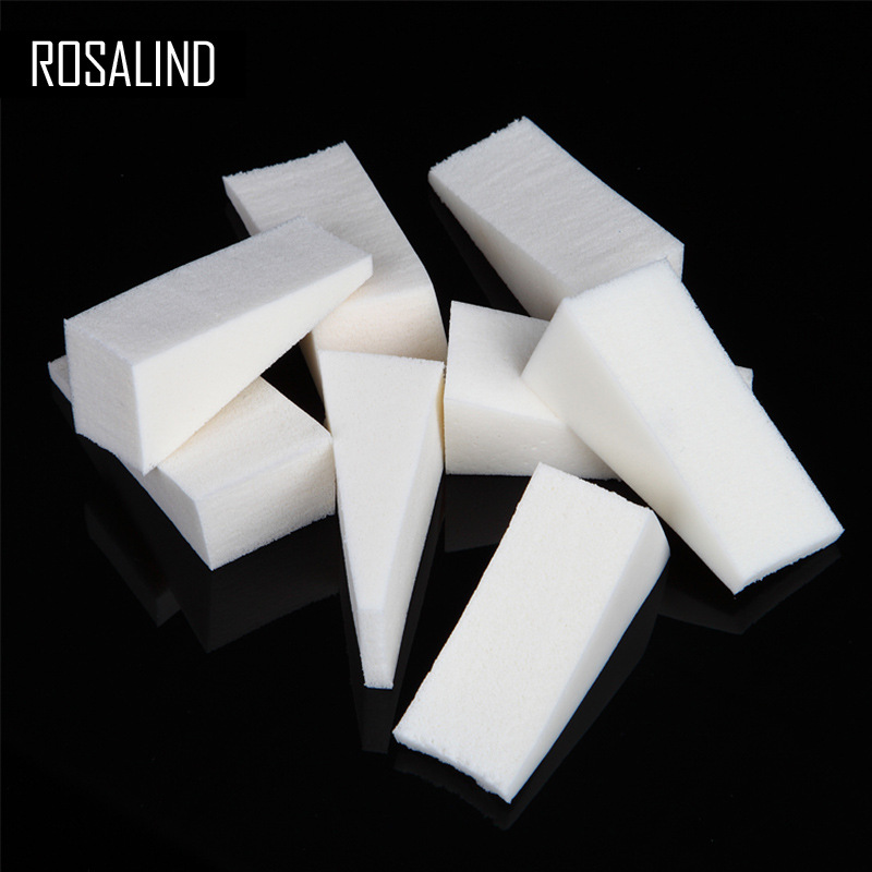 美甲店 白色漸變暈染海棉 三角彩虹綿塊DIY便捷式指甲暈染棉塊