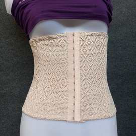 夏季网纱前三排搭扣可调节大小收腹带女士产后收腹束腰美体封腰带
