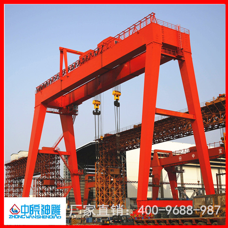 厂家直供ME型双小车通用门式起重机 32吨龙门吊机 双梁龙门起重机