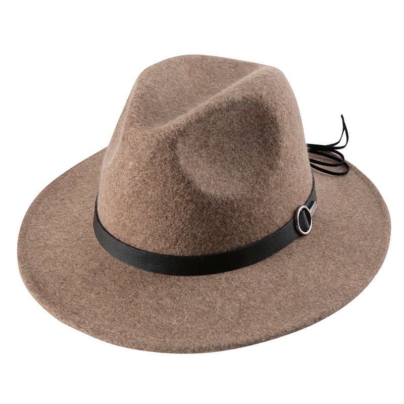 Sombrero de fieltro 2020 Otoño e Invierno de lana de estilo europeo y americano británico sombrero de copa Amazon sombrero de fieltro al por mayor de una sola pieza de entrega
