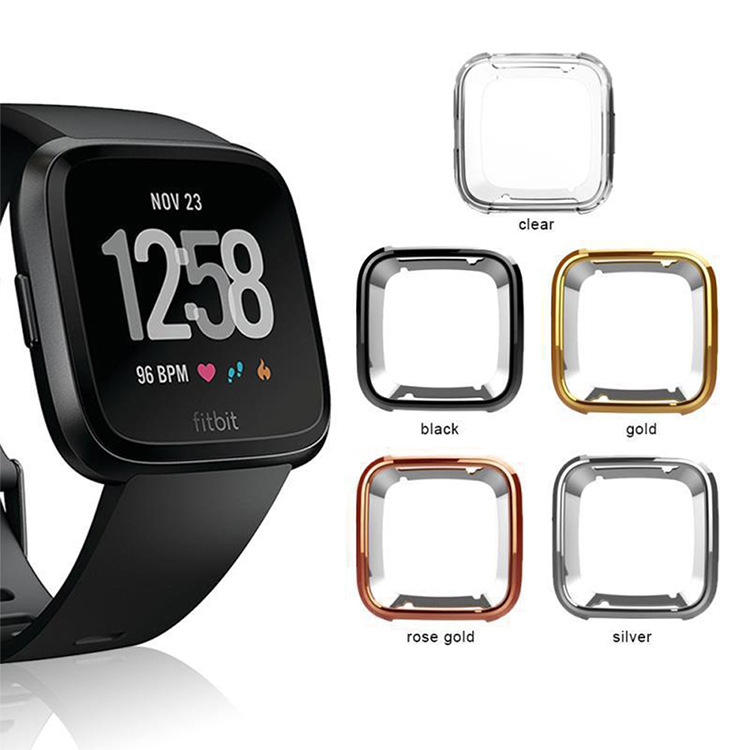 适用于Fitbit Vers lite 2代电镀TPU智能手表保护壳 vers防摔软壳