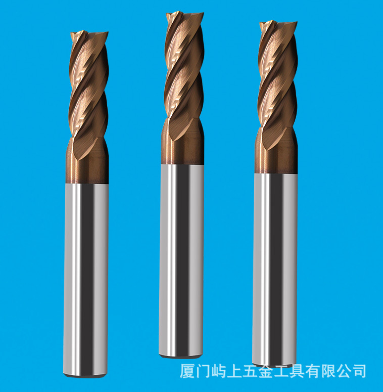 涂层4刃平底铣刀  高硬度平底铣刀