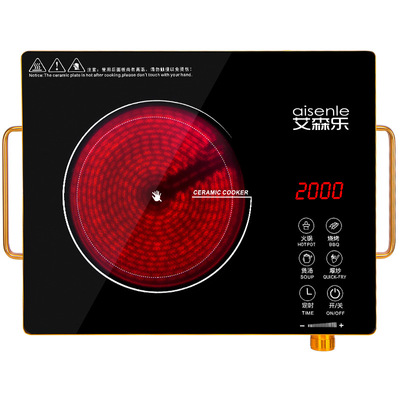 电陶炉 家用大功率2000W智能触摸多功能煮茶炉爆炒无辐射光波炉