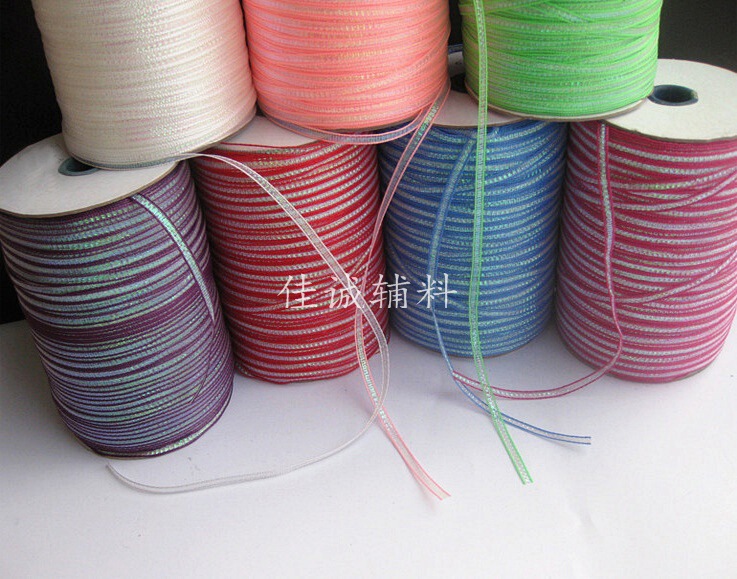 Special woven belt diy ribbon colorful silk decorative belt lace Christmas craft gift packaging belt 5.5mm