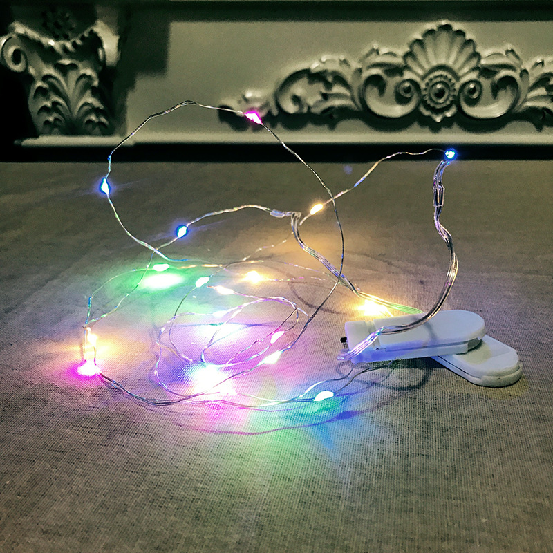 Decoración de Navidad luces de la Secuencia 1 M 10 portalámparas decoración de la escena de Navidad luces del árbol de Navidad de cuatro colores luces de la atmósfera