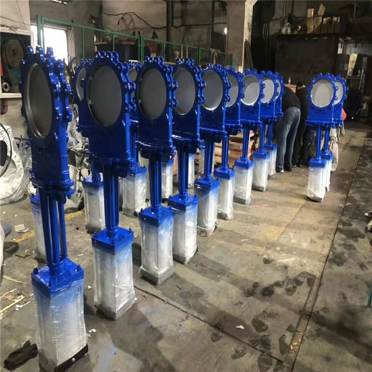 气动刀型闸阀 铸钢插板阀 PZ673X-10C DN100