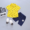 Summer summer clothing, children's set to go out, 2023 collection, with short sleeve, 1-4 years