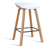 Modern simplified Denmark Nordic style Personal fashion creative creative bar designer solid wood PP bar and chair