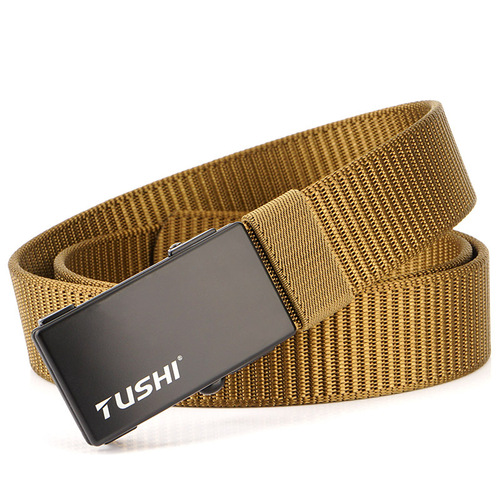 2019 New Belt Men's Automatic Buckle Business Casual Belt Men's Belt Nylon Belt Manufacturer Wholesale