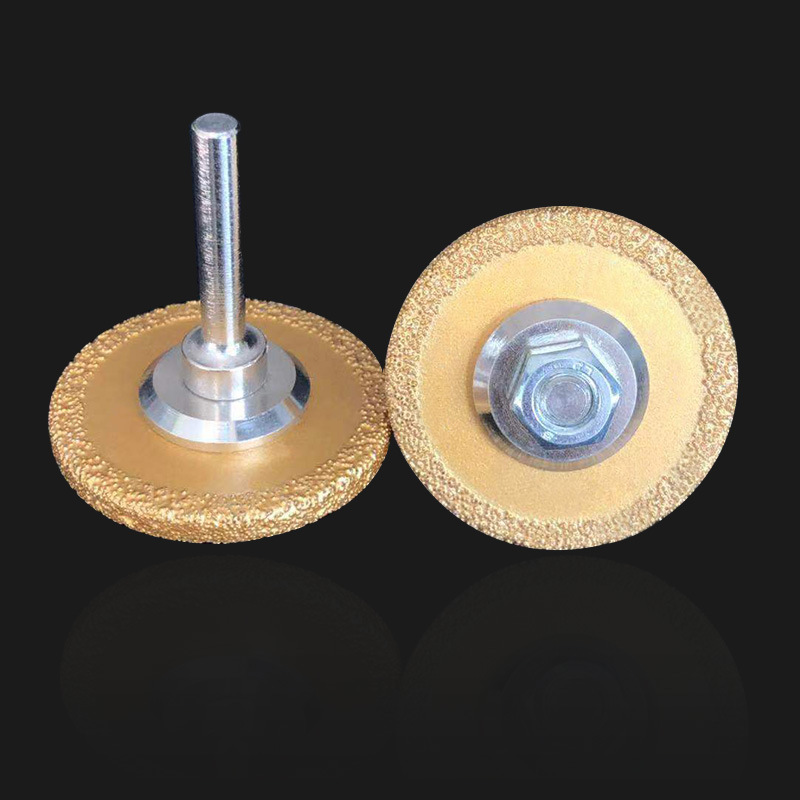 产地货源 现货钎焊金刚石带柄平行轮磨头铸铁件石材等气磨机7028