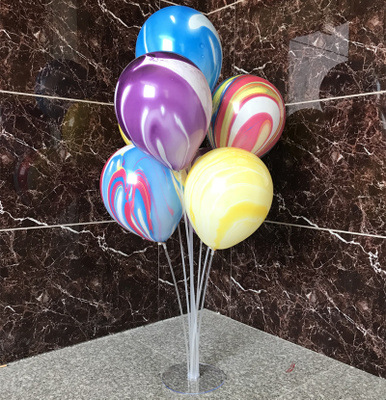 气球桌飘+玛瑙云彩气球随机7个