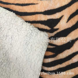 双层羊羔绒毯子，双层豹纹毯子，工厂定制生产