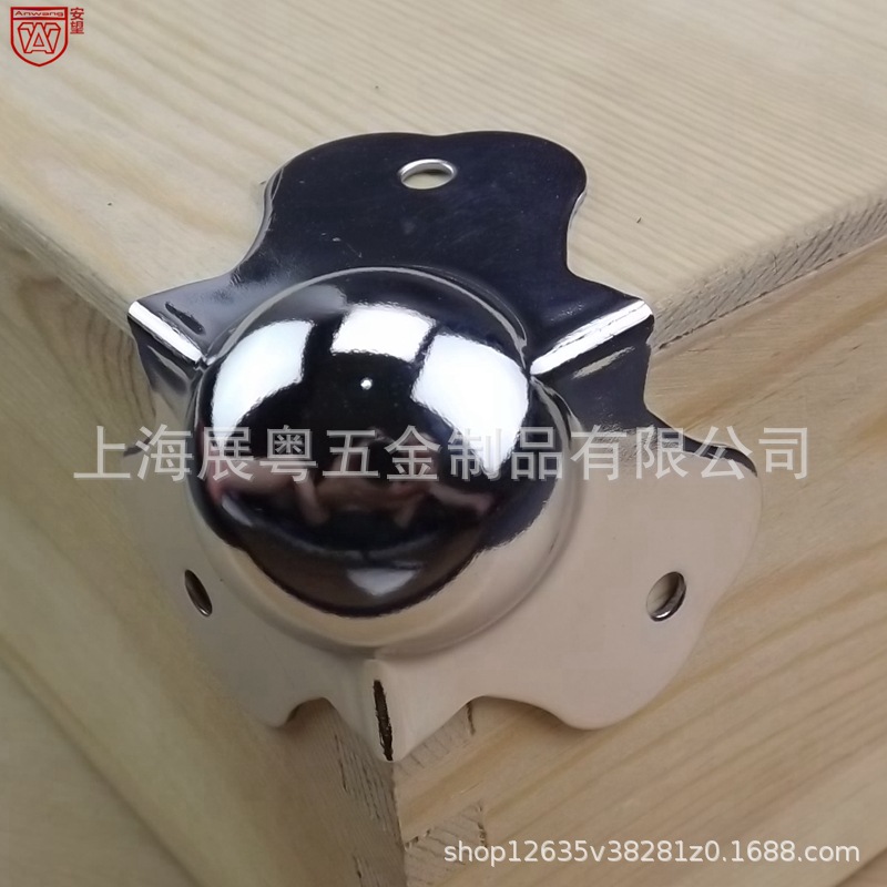 Esquina de cubierta de aluminio, gran bola redonda