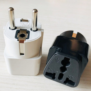 German Standard Conversion Plug German Standard Plug Russia Thailand Korea Travel Conversion Socket All Copper Pure Copper Black