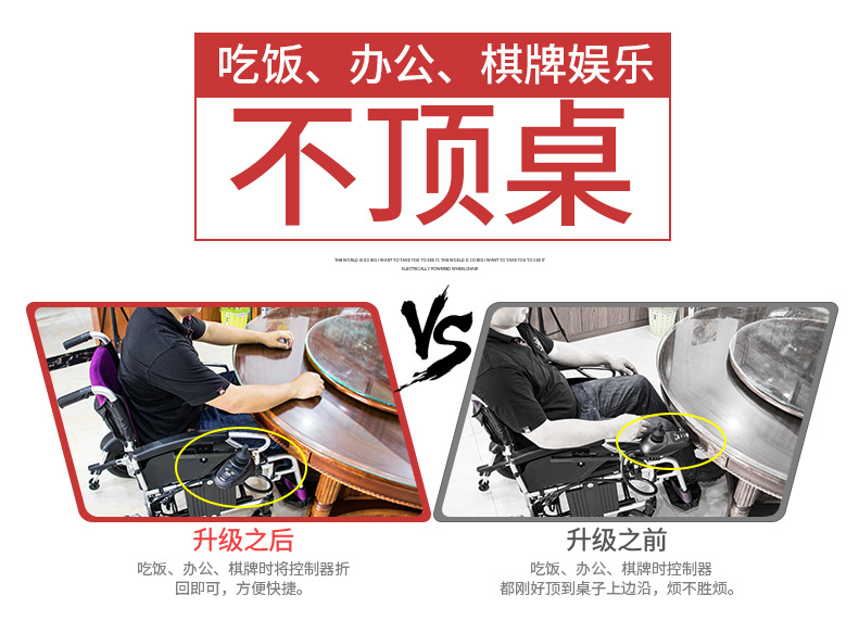 Xinkangda electric wheelchair XKD113 new folding lightweight aluminum alloy smart scooter for the elderly and the disabled