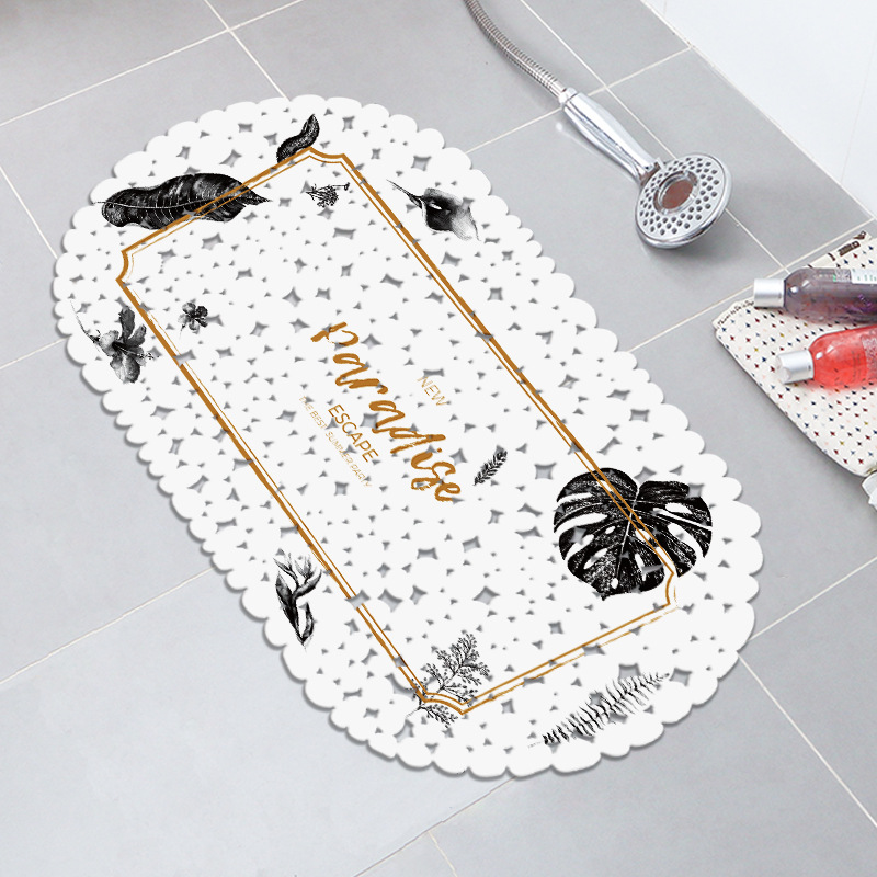Nordic color sólido baño bañera Mat impresión antideslizante alfombra de baño antideslizante estera de ducha de PVC alfombra de baño taza de succión estera