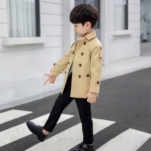 新款男童秋装外套2022中长款儿童风衣韩版男宝宝夹克厂家一件代发