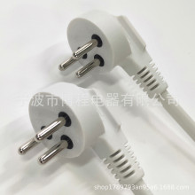 1.5米电源线延长线以色列三芯插头电源线 以色列插头0.75平方白色