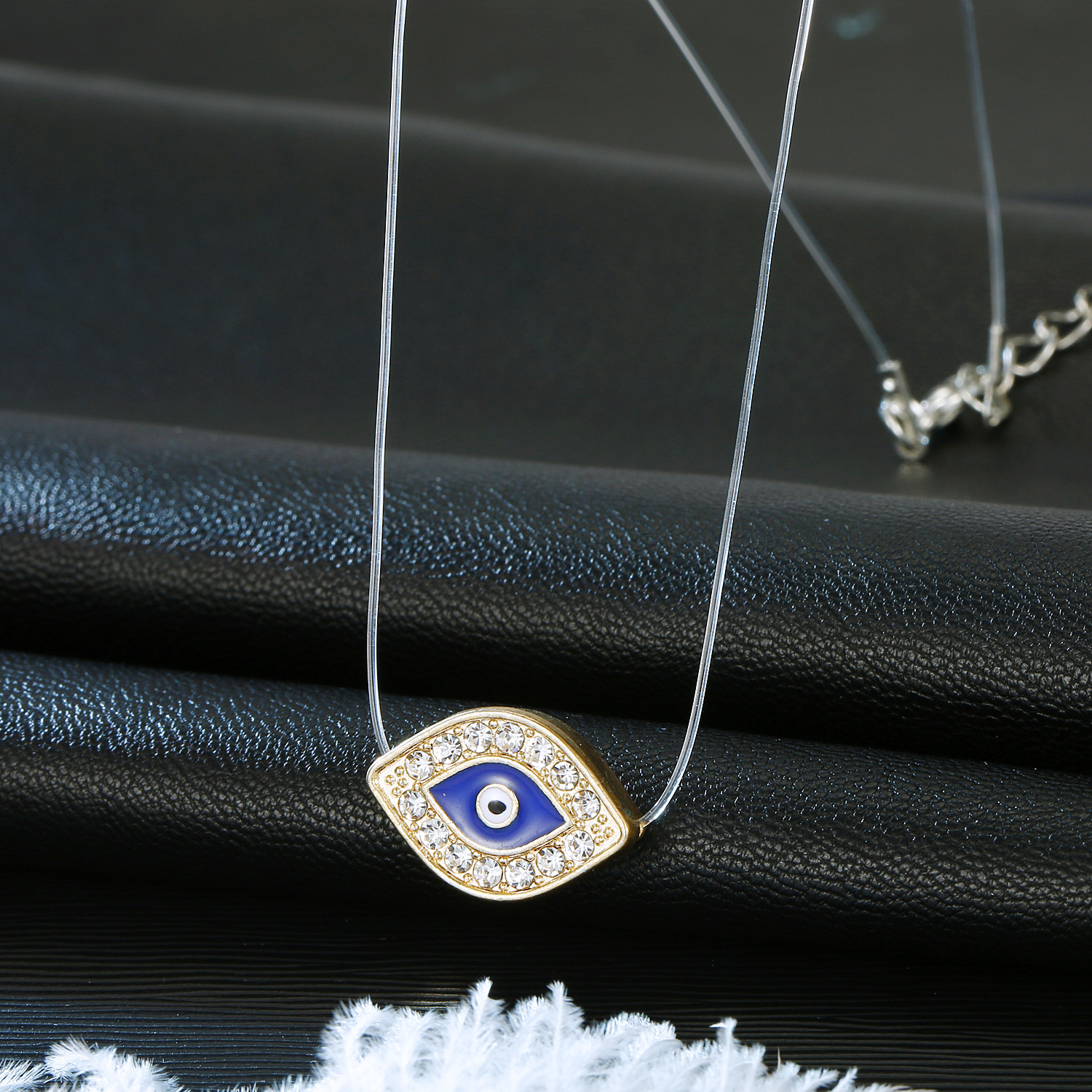 Jewelry Invisible Necklace Zircon Necklace Eye Transparent Devil&#39;s Eye Necklace display picture 5