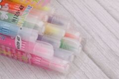 Factory supply new 12-pack fluorescent pens, solid colored fluorescent pens wholesale