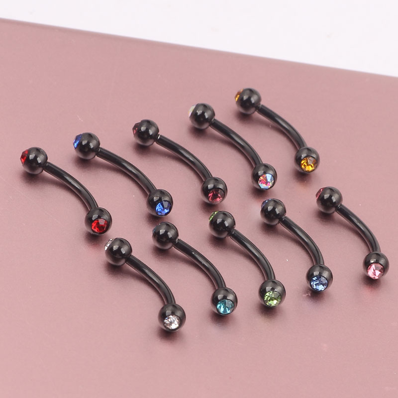 Fashion Geometric Stainless Steel Inlay Ear Studs 1 Piece display picture 1