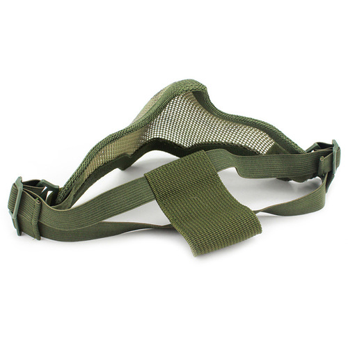 Cross-border Amazon V1 Solid Color Wire Mask Double Strap Version Half Face Protection CS Field Camouflage Training Mask