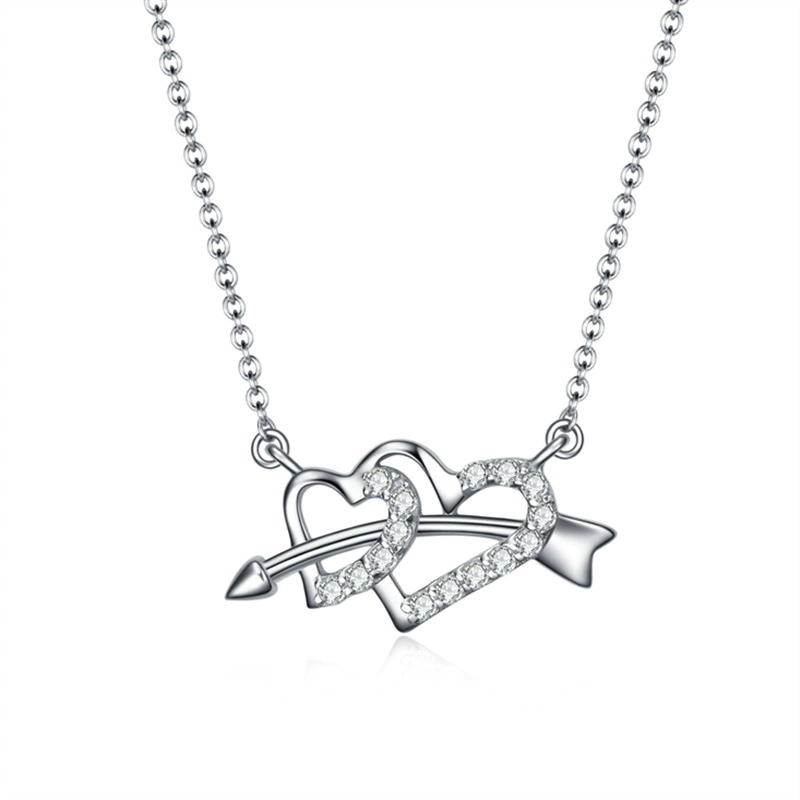 Necklace, pendant, silver 990 sample, simple and elegant design