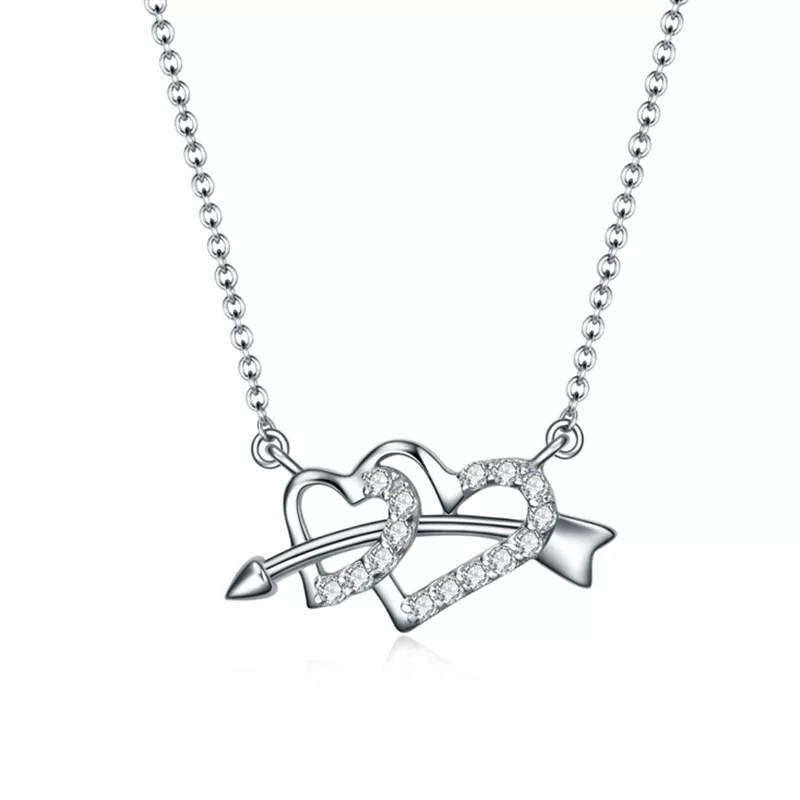 Necklace, pendant, silver 990 sample, simple and elegant design