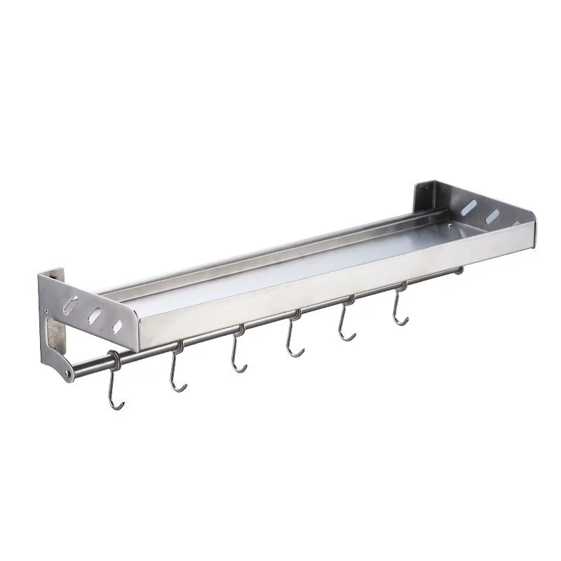 Spot supply SUS304 Stainless Steel Kitchen Set the Follow Pole Wall -Mart -Mid -Hanging Blame Multifunctional Storing Shelf