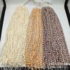 Necklace from pearl, organic beads, 5-6mm, wholesale