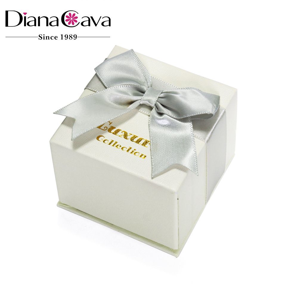 厂家批发饰品盒 灰色丝带蝴蝶结小饰品白色戒指耳环项链包装盒