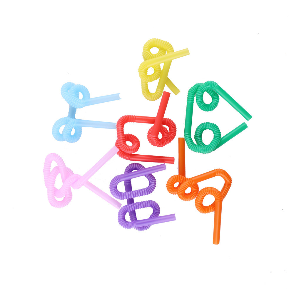 1 jugo de color de paja de los niños hechos a mano DIY kindergarten pegatinas tejidas material de arte pintura de paja pintura