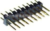 2.54mm双排排针180°塑高2.54mm