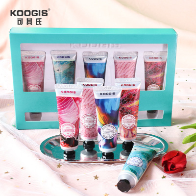 花果香氛護手霜補水滋潤嫩膚手膜足膜秋冬男女手部保濕防幹裂套裝