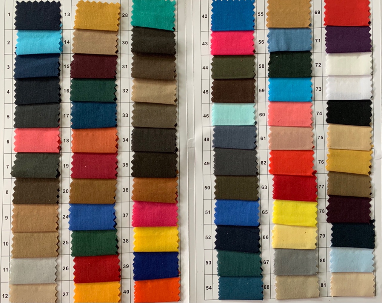 现货直销 9672涤棉平布300色 Tc口袋布 制衣玩具里料色织工装耐磨