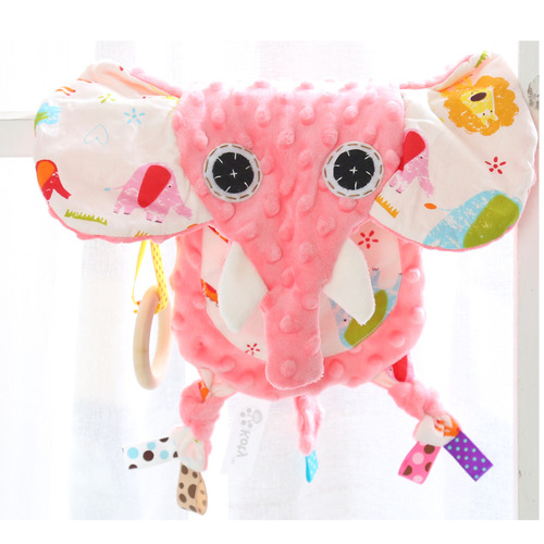 Koty baby animal-shaped comfort napkin can be chewed in the mouth to soothe the baby to sleep artifact plush toy